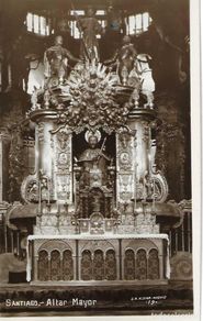 Postales: SANTIAGO - 19. ALTAR MAYOR - G. H. ALSINA. MADRID - ESCRITA